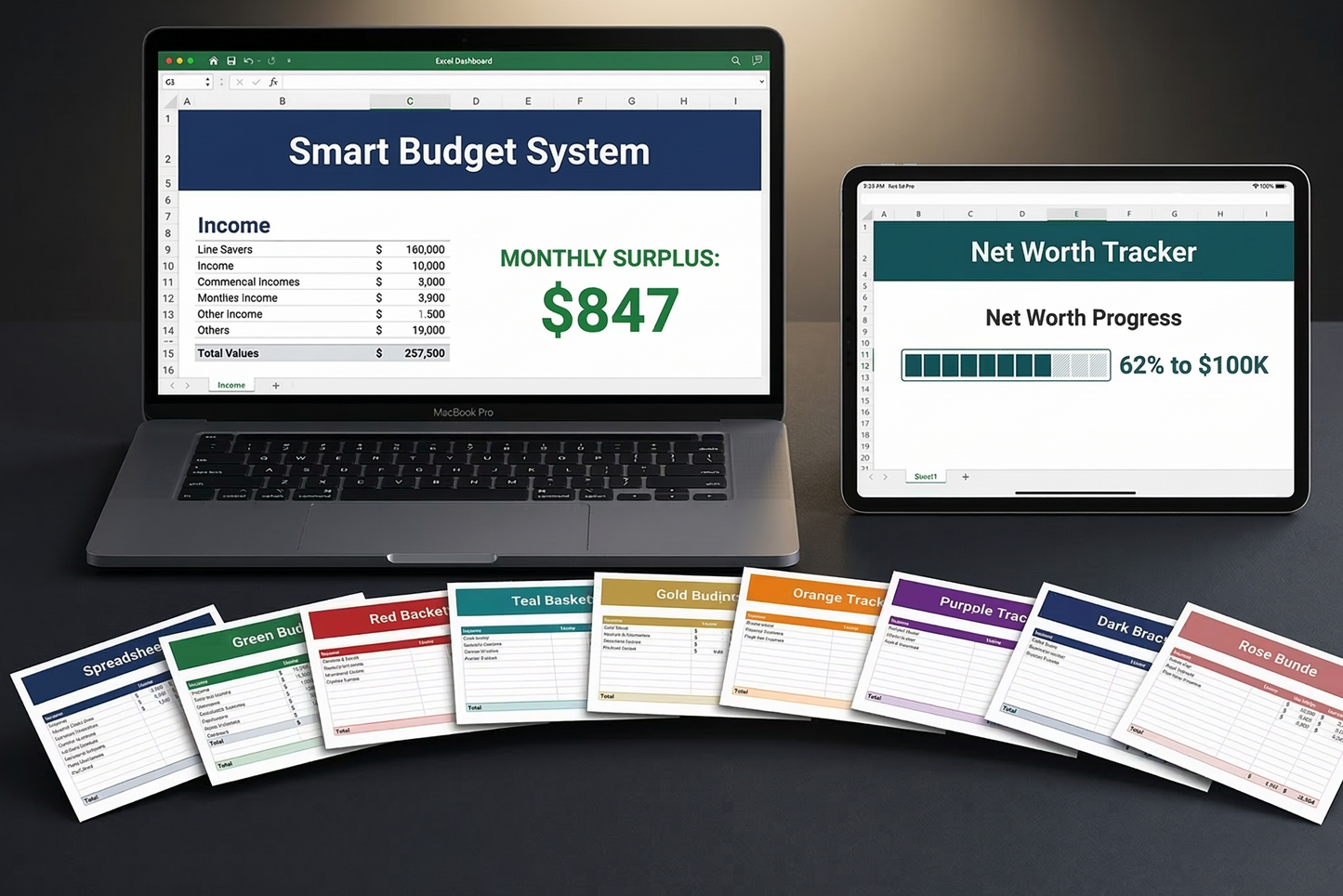 Complete Finance Bundle Contents – 9 Personal Finance Excel Workbooks