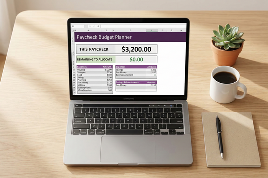 Jexorashop Paycheck Budget Planner – Zero-Based Excel Budget Template